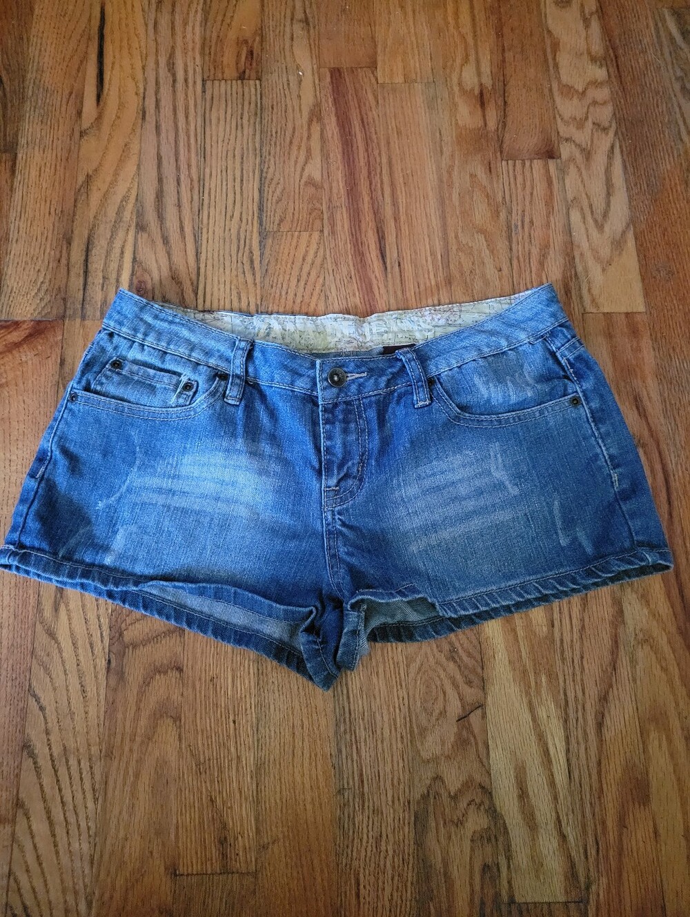 Zanna Di  Blue Denim Cutoff Shorts